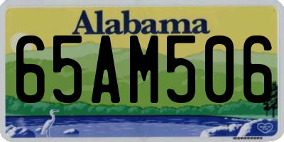 AL license plate 65AM506
