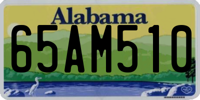 AL license plate 65AM510