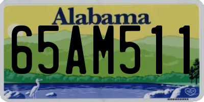 AL license plate 65AM511