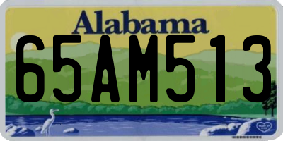 AL license plate 65AM513