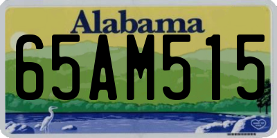 AL license plate 65AM515