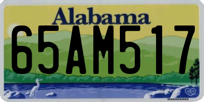 AL license plate 65AM517
