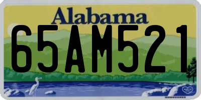 AL license plate 65AM521