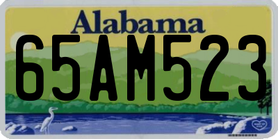 AL license plate 65AM523