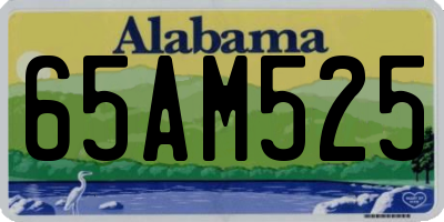 AL license plate 65AM525