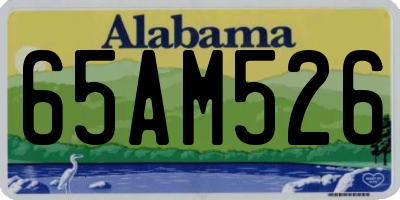 AL license plate 65AM526