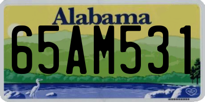 AL license plate 65AM531