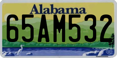 AL license plate 65AM532