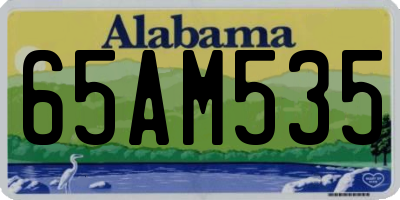 AL license plate 65AM535