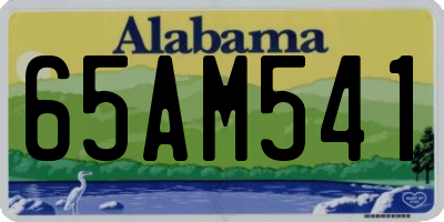 AL license plate 65AM541