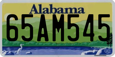 AL license plate 65AM545