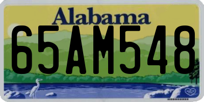 AL license plate 65AM548