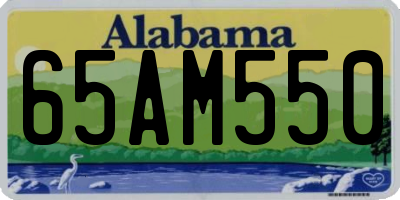 AL license plate 65AM550