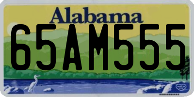 AL license plate 65AM555