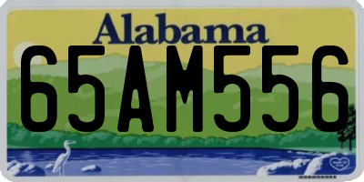 AL license plate 65AM556