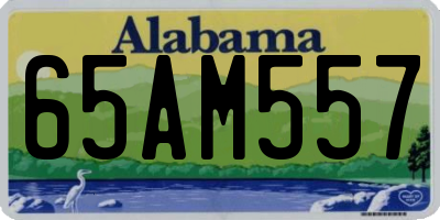AL license plate 65AM557