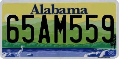 AL license plate 65AM559