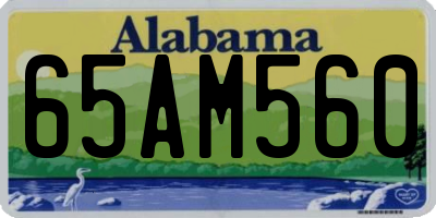 AL license plate 65AM560