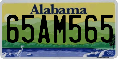 AL license plate 65AM565