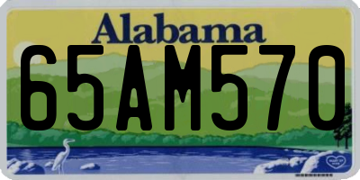 AL license plate 65AM570