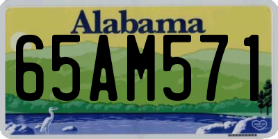 AL license plate 65AM571