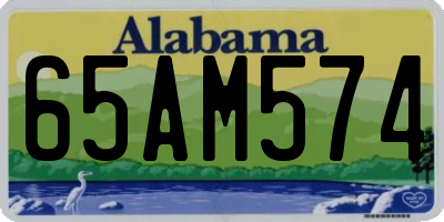 AL license plate 65AM574