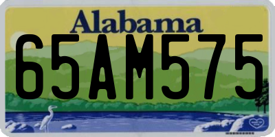 AL license plate 65AM575