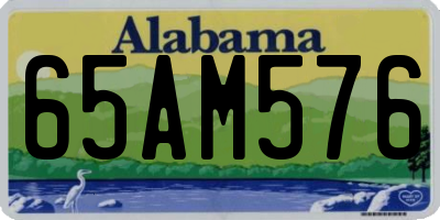 AL license plate 65AM576