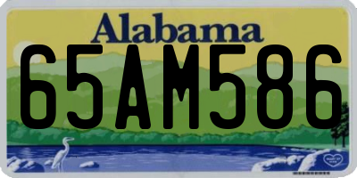 AL license plate 65AM586