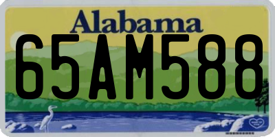 AL license plate 65AM588