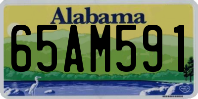 AL license plate 65AM591