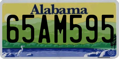 AL license plate 65AM595
