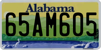 AL license plate 65AM605
