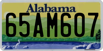 AL license plate 65AM607