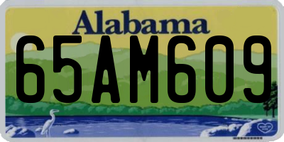 AL license plate 65AM609