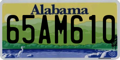 AL license plate 65AM610