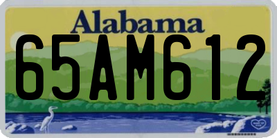 AL license plate 65AM612