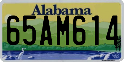 AL license plate 65AM614