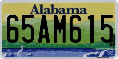AL license plate 65AM615