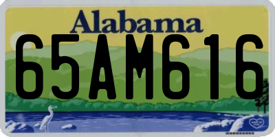 AL license plate 65AM616