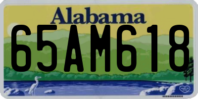 AL license plate 65AM618