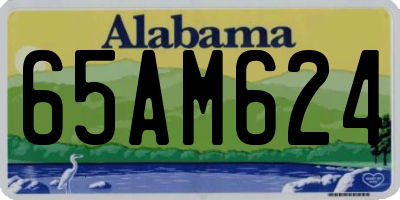 AL license plate 65AM624