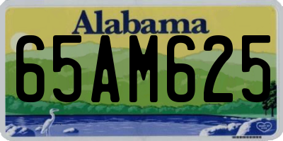 AL license plate 65AM625
