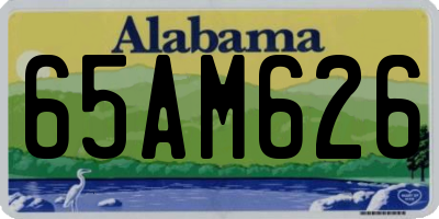 AL license plate 65AM626