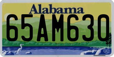 AL license plate 65AM630
