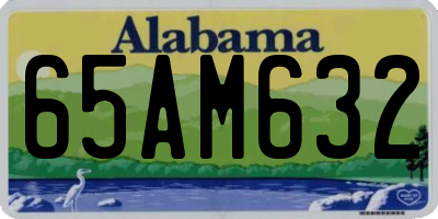 AL license plate 65AM632