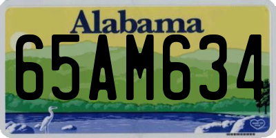 AL license plate 65AM634