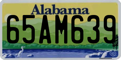 AL license plate 65AM639