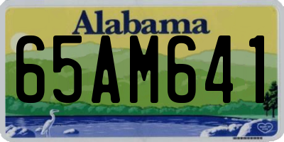AL license plate 65AM641