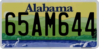 AL license plate 65AM644